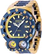 Invicta Herrklocka 37557 Reserve Blå/Gulguldtonat stål Ø52 mm