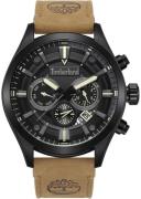 Timberland Herrklocka TDWGF2132102 Tidemark Svart/Läder Ø45 mm