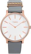 Timex Damklocka TW2T45400 Transcend Vit/Roséguldstonat stål Ø38 mm