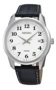 Seiko Herrklocka SGEG17P1 Dress Mens Vit/Läder Ø38 mm