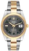 Rolex Herrklocka 126333-0019 Datejust 41 Grå/18 karat gult guld Ø41