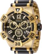 Invicta Herrklocka 40427 Jason Taylor Svart/Gulguldtonat stål Ø52 mm