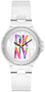 DKNY Damklocka NY6658 Chambers Flerfärgad/Gummi Ø36 mm