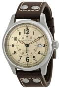 Hamilton Herrklocka H70595523 Field Beige/Läder Ø40 mm