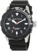 Nautica Herrklocka NAD09519G Svart/Gummi Ø44 mm