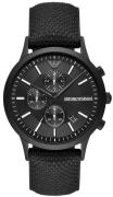 Emporio Armani Herrklocka AR11457 Renato Svart/Textil Ø43 mm