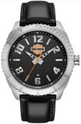 Bulova Herrklocka 76B181 Harley-Davidson Svart/Läder Ø44 mm