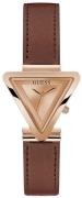 Guess Damklocka GW0548L2 Triangle Roséguldstonad/Läder Ø34 mm