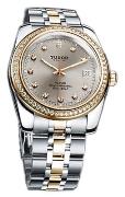 Tudor Herrklocka 21023-62583-GRDIDSTL Classic Date Grå/Gulguldtonat