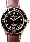 Blancpain Herrklocka 5015A-3630-63B Fifty Fathoms Svart/Gummi Ø45 mm