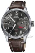 Oris Herrklocka 01 111 7711 4163-Set 1 22 72FC Aviation Grå/Läder