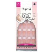 Depend Salon Gel Pink Medium Square 24 st