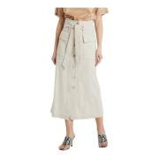 Erika Cavallini Midi kjolar Beige, Dam