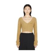 MM6 Maison Margiela Experimentell Fluffy Sweater Beige, Dam