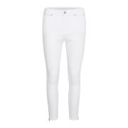 My Essential Wardrobe Slim-fit Trousers White, Dam