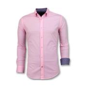 Gentile Bellini Italienska herrtröjor - Vit blus - 3032 Pink, Herr