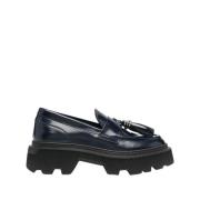 Santoni Tassel Läderloafers Black, Dam