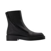 Ann Demeulemeester Ernest Ankle Boots in Black Leather Black, Herr