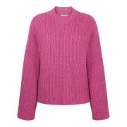 Jane Lushka Stilfull Rose Ullblandning Pullover Pink, Dam