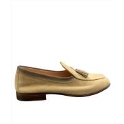 Santoni Mocka Loafers med Lädersulor Beige, Herr