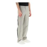 Andersson Bell Andersson bell geometric jacquard pants with side openi...