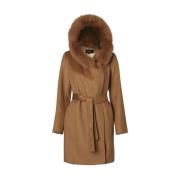 Hollies Lucinda Wool Coat Brown, Dam