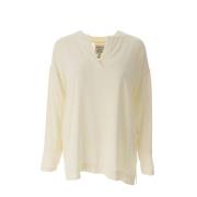 Alessia Santi V-neck Knitwear Beige, Dam