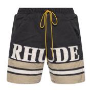 Rhude Shorts med logotyp Black, Herr