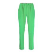 P.a.r.o.s.h. Slim-fit Trousers Green, Dam