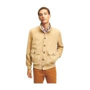 Brooks Brothers Läderjacka Beige, Herr