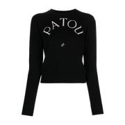 Patou Round-neck Knitwear Black, Dam