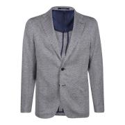 Tagliatore Marinblå Blazer Jacka Gray, Herr