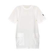 Y-3 T-shirt med fickor Beige, Dam