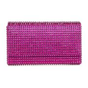 Amina Muaddi Cross Body Bags Pink, Dam