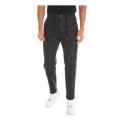 Kiton Joggingbyxor med stålknapplåsning Black, Herr