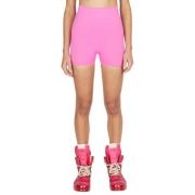 Rick Owens Stretchiga cykelshorts i åtsittande modell Pink, Dam