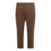 Original Vintage Cropped Trousers Brown, Herr