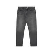 Edwin Straight Jeans Black, Herr