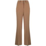 Alberto Biani Wide Trousers Brown, Dam