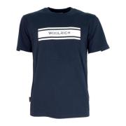 Woolrich Snow White Logo T-shirt Blue, Herr