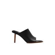 Jacquemus Rond Carre heeled mules Black, Dam