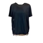 Noor of Sweden Elsa Printed Tulle Tee Black, Dam