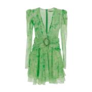 Alessandra Rich Party Dresses Green, Dam