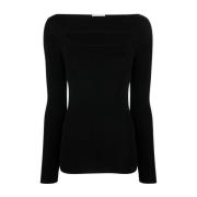 P.a.r.o.s.h. Long Sleeve Tops Black, Dam