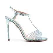 Aquazzura Amore Mio 115mm Sandaler Blue, Dam