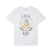 Casablanca Casa Way it Ekologisk Bomull T-Shirt White, Herr
