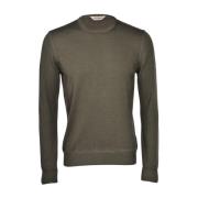 Gran Sasso Round-neck Knitwear Green, Herr