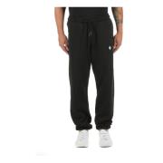 Marcelo Burlon Cross Relax Svarta Byxor Black, Herr