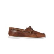 Scarosso Orlando Loafers - Handgjorda italienska läderbåtskor Brown, H...