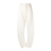 Off White Straight Trousers White, Dam